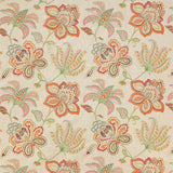 Colefax and Fowler Stof Oriana Red Teal