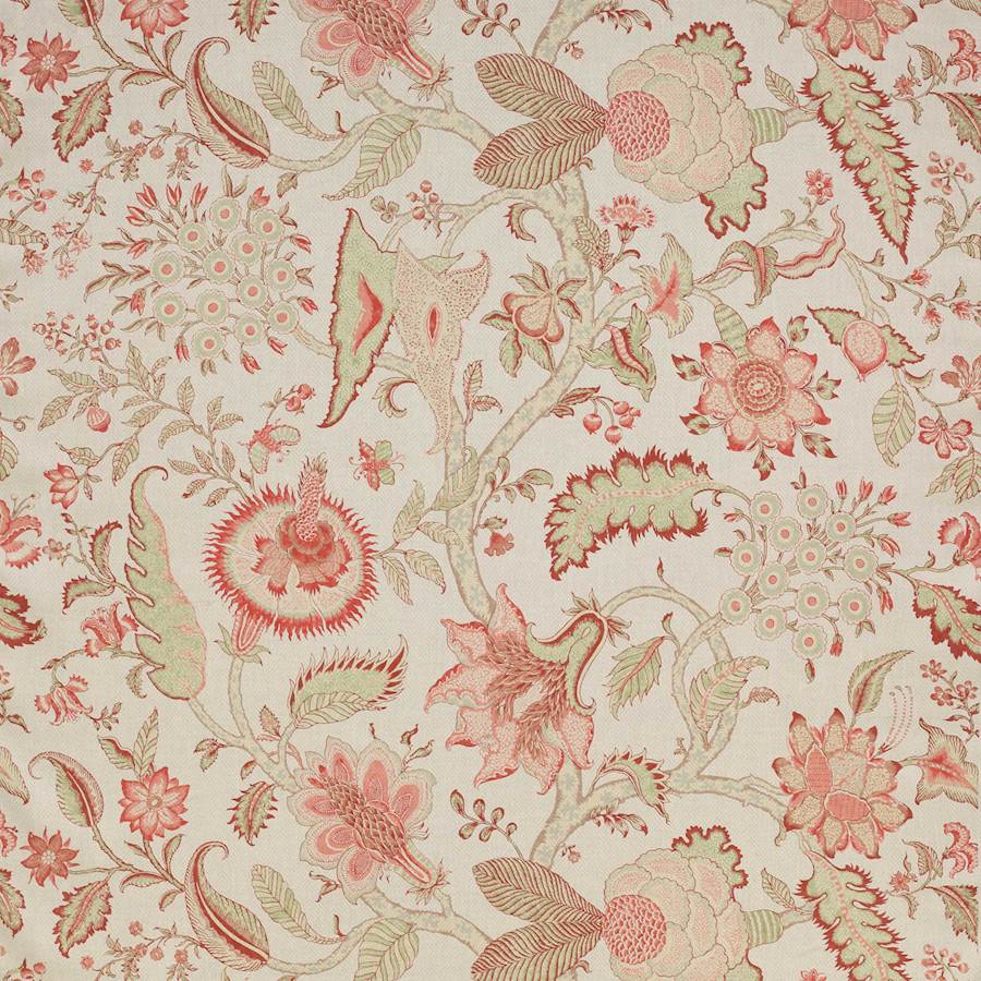 Colefax and Fowler Tyg Ajmer Tree Red