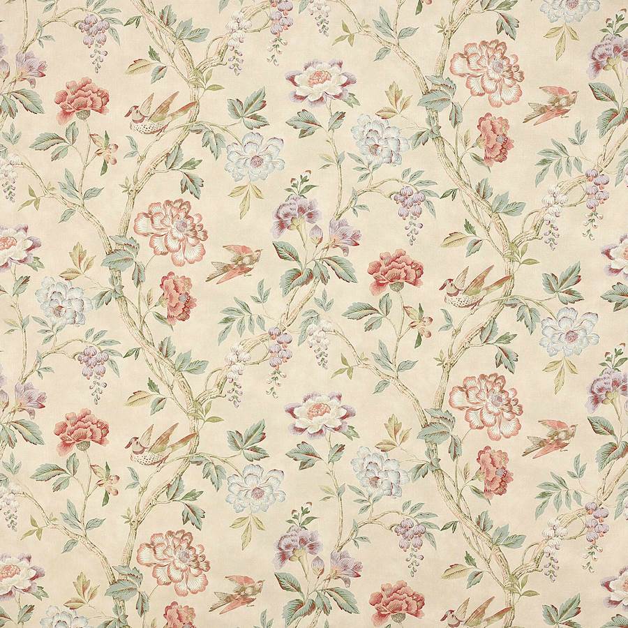Colefax and Fowler Stoff Leonora Coral Sage
