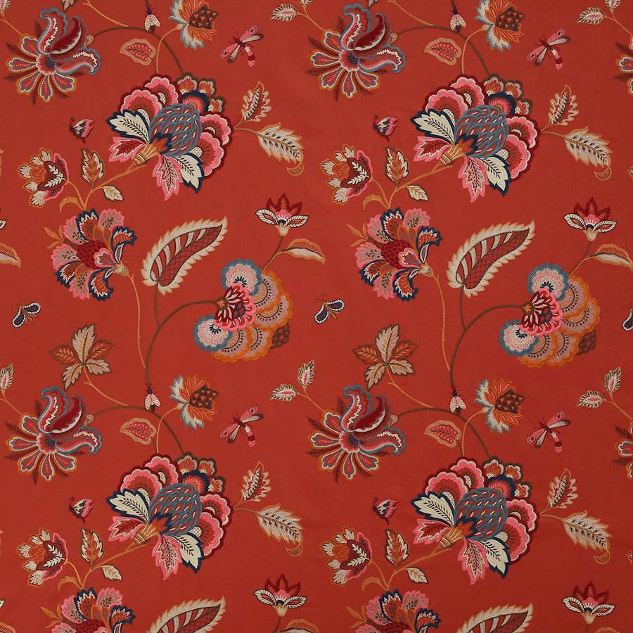 Colefax and Fowler Ashlar Red -kangas