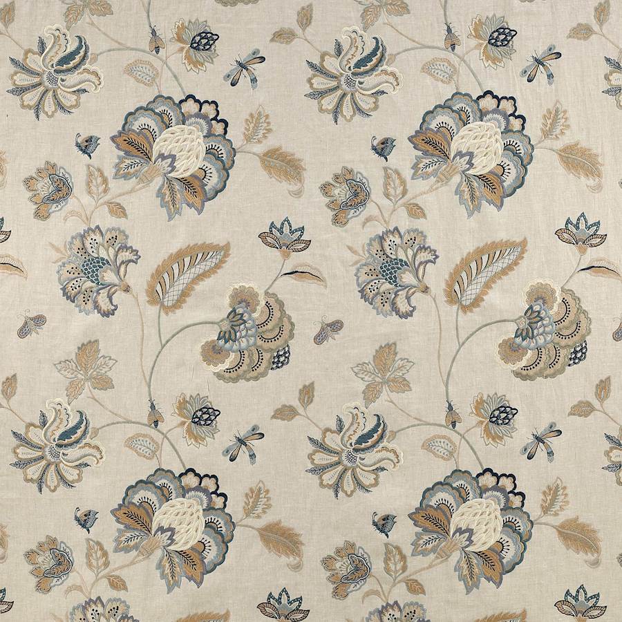 Colefax and Fowler Ashlar Blue -kangas