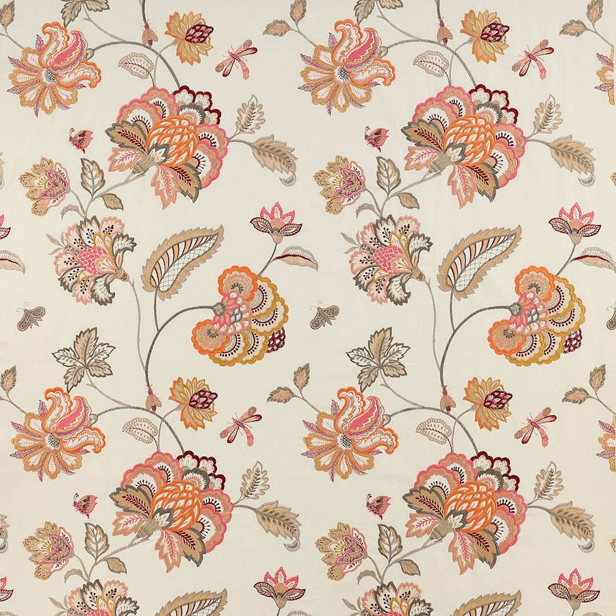 Colefax and Fowler Ashlar Tomato -kangas