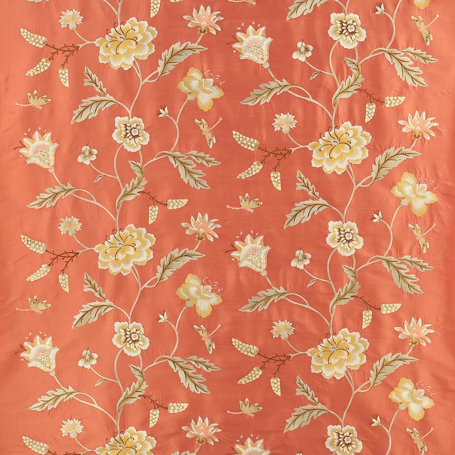 Colefax and Fowler Stoff Passerine Red