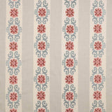 Colefax and Fowler Fabric Theodore Tomato Blue