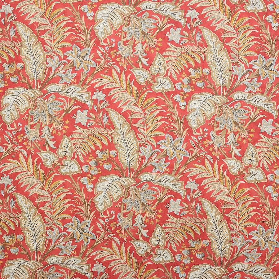 Colefax and Fowler Stoff Paisley Leaf Red