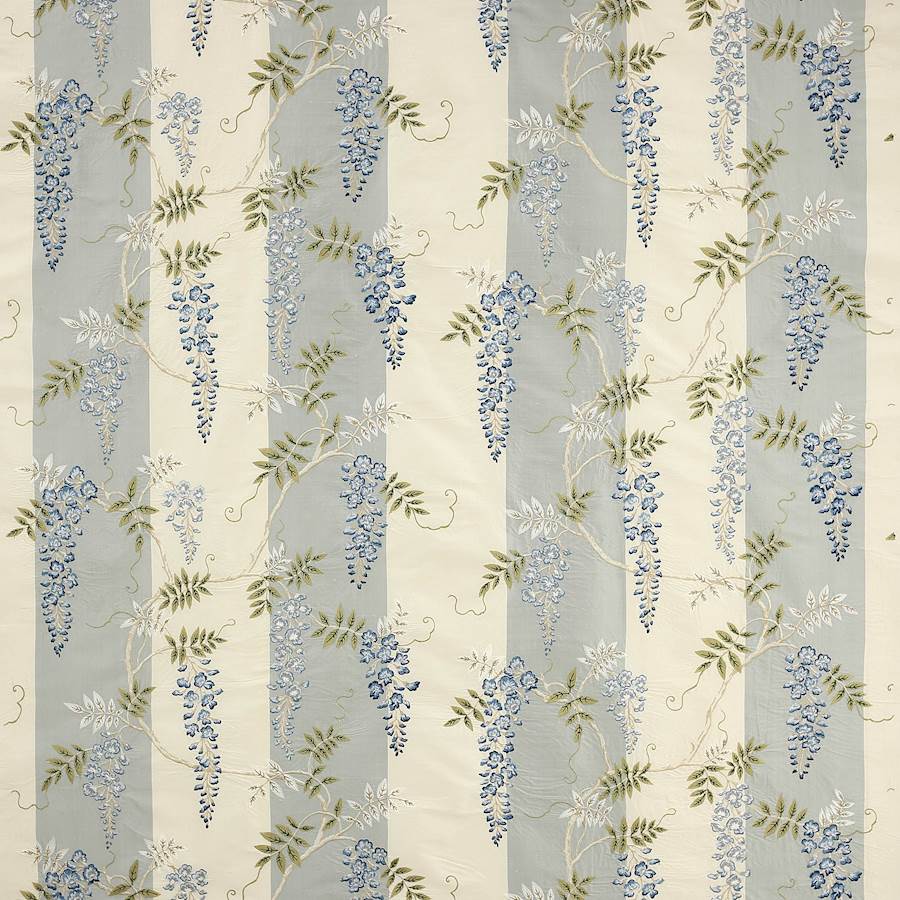 Colefax and Fowler Stoff Grayshott Silk Blue