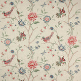 Colefax and Fowler Stof Olivia Red Green
