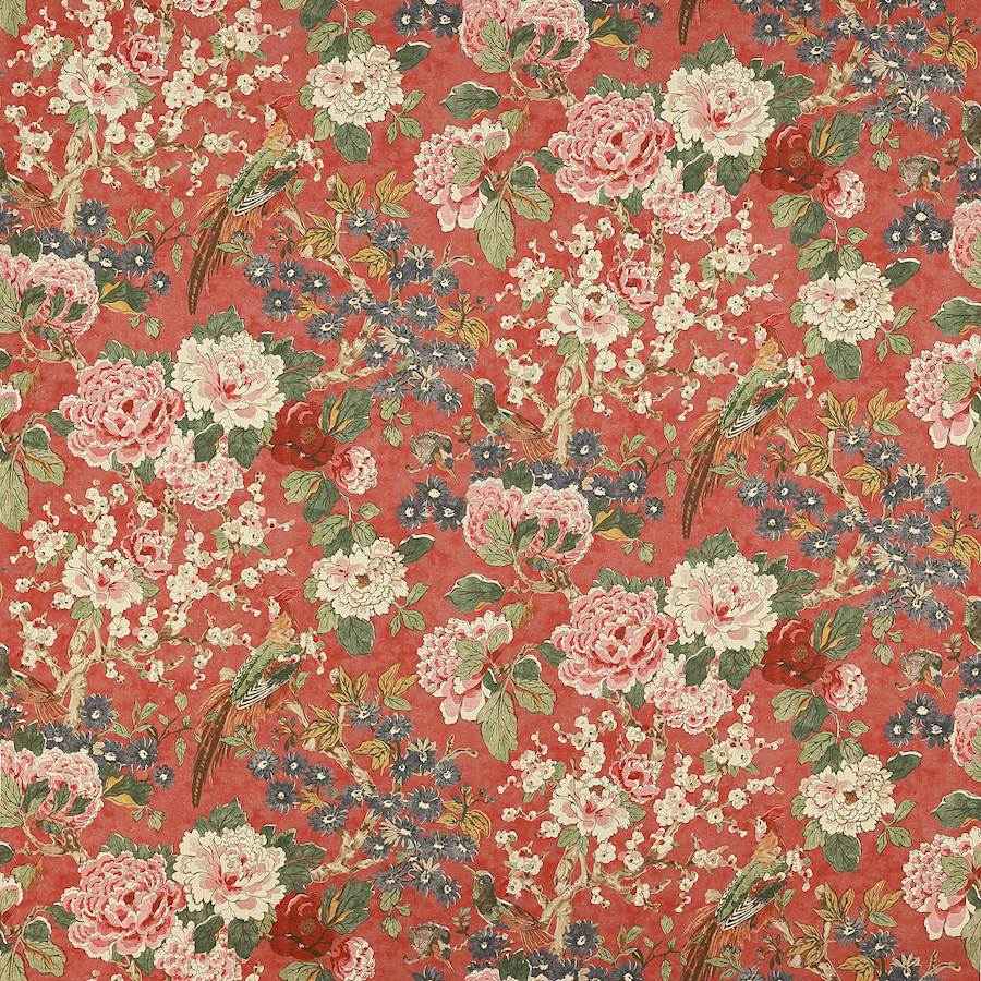 Colefax and Fowler Fabric Jardine Red