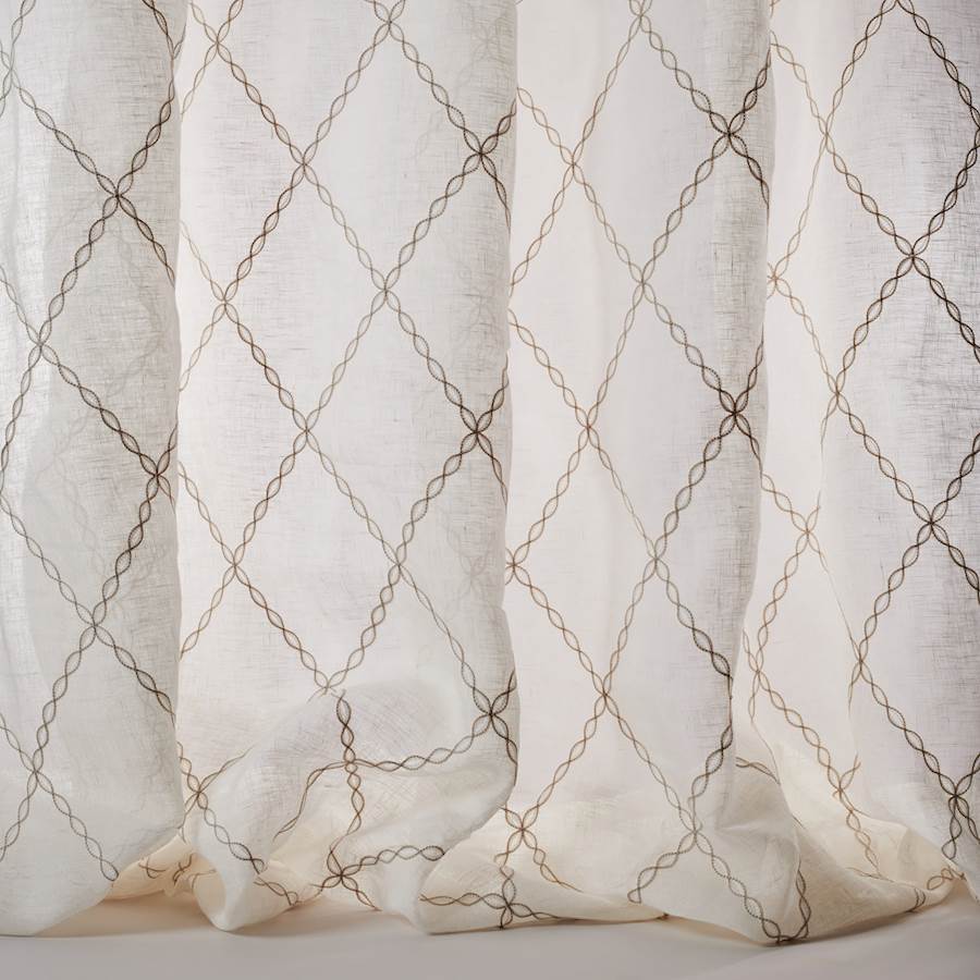 Colefax and Fowler Stof Lucina Silver