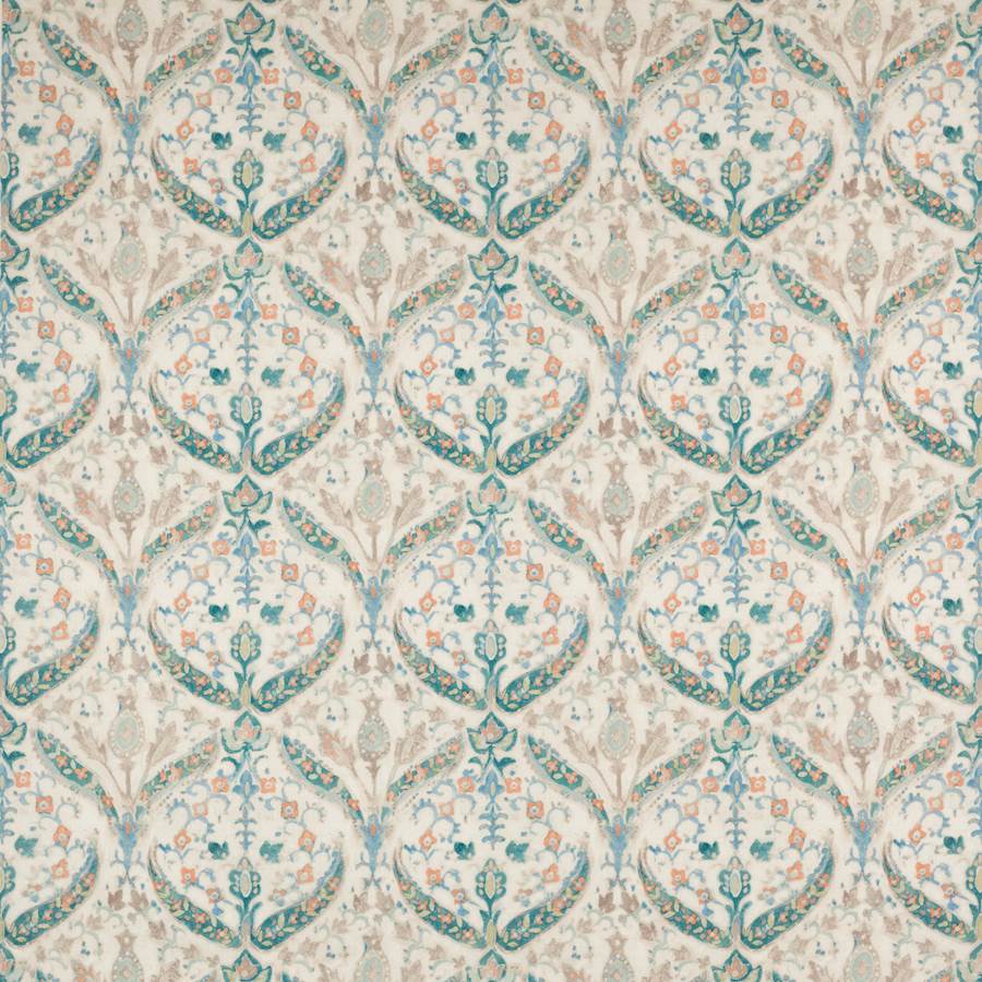 Colefax and Fowler Fabric Yasamin Blue Jade