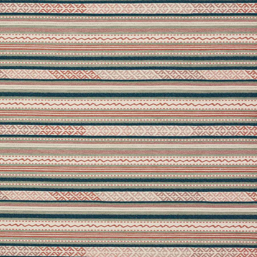 Colefax and Fowler Fabric Genista Tomato Teal