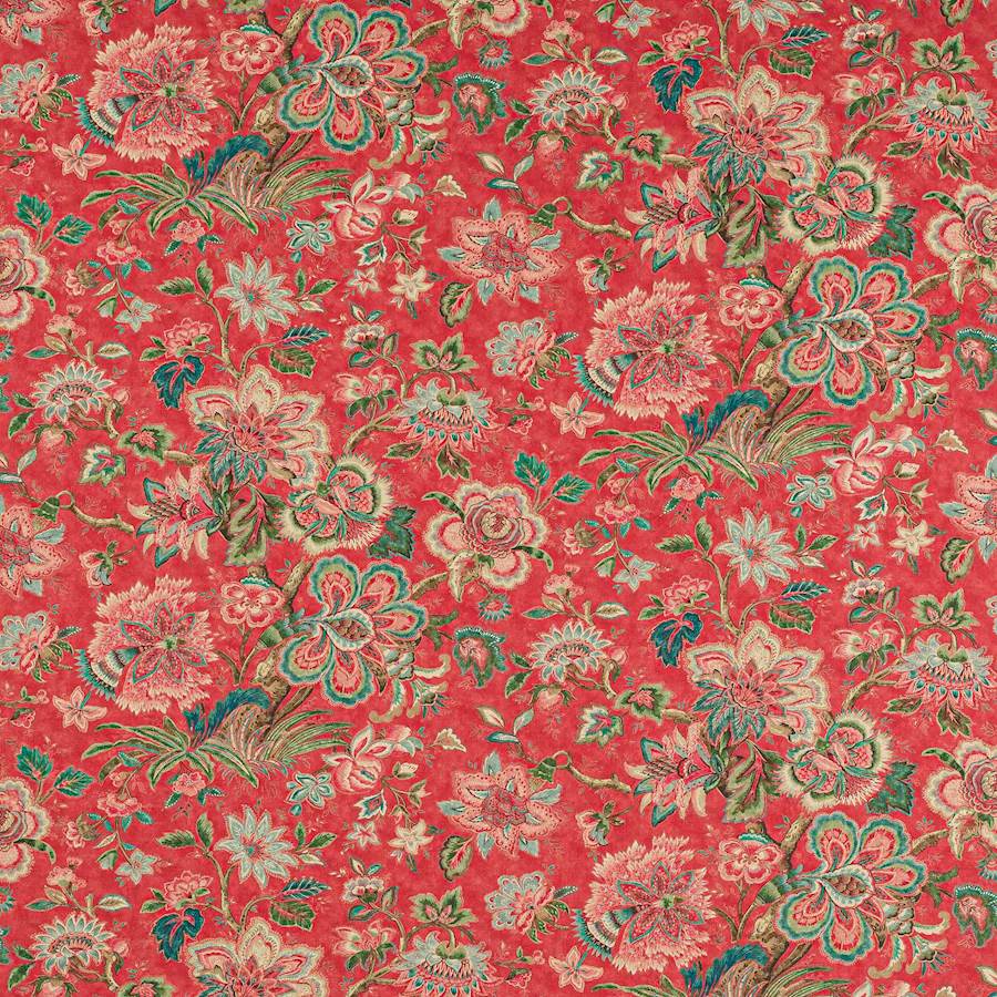 Colefax and Fowler Flores Red -kangas