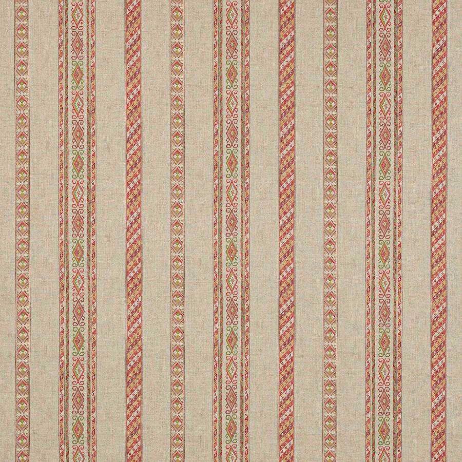 Colefax and Fowler Stoff Tait Stripe Red Green