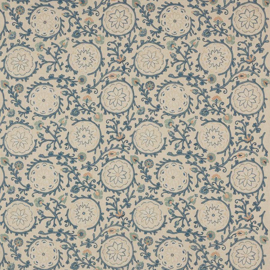 Colefax and Fowler Fabric Caspian Blue
