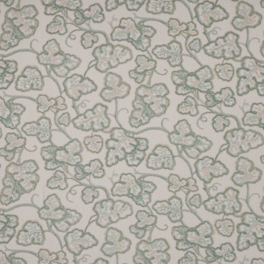 Colefax and Fowler Fabric Leaf Damask Green