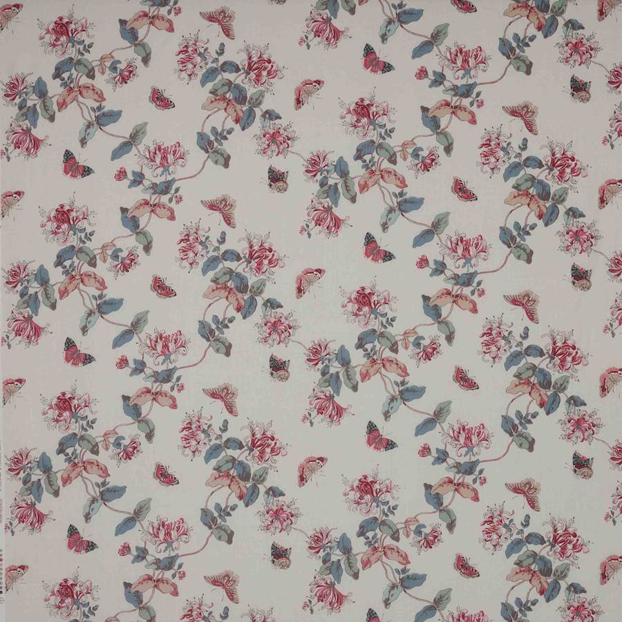 Colefax and Fowler Stof Honeysuckle — Ashdown Pink Slate