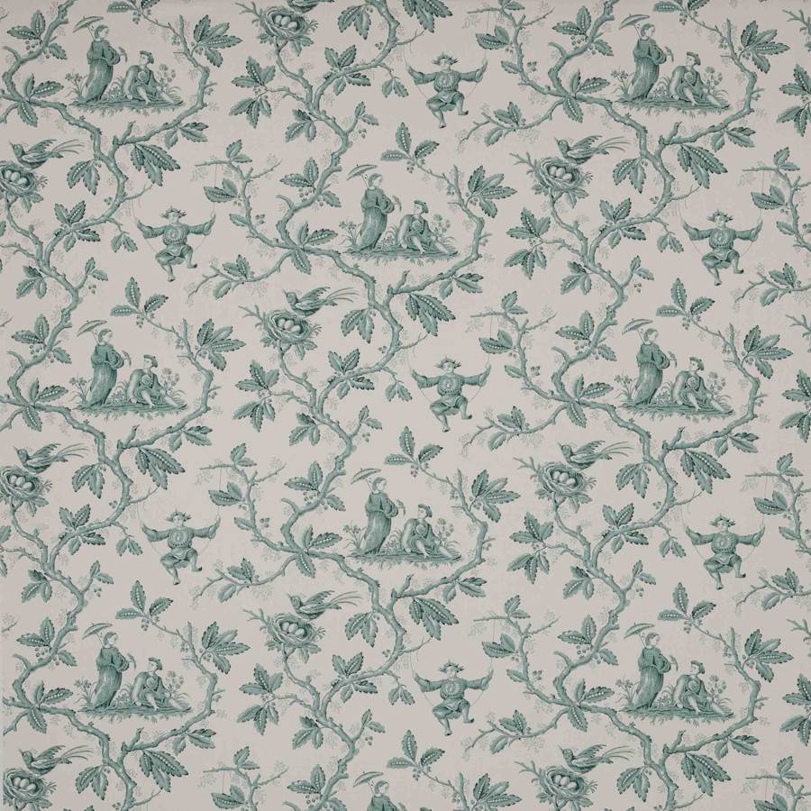 Colefax and Fowler Toile Chinoise Forest -kangas