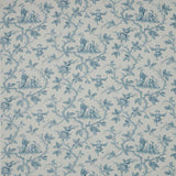 Colefax and Fowler Toile Chinoise Aqua -kangas
