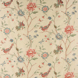 Colefax and Fowler Stoff Olivia Silk Red Green