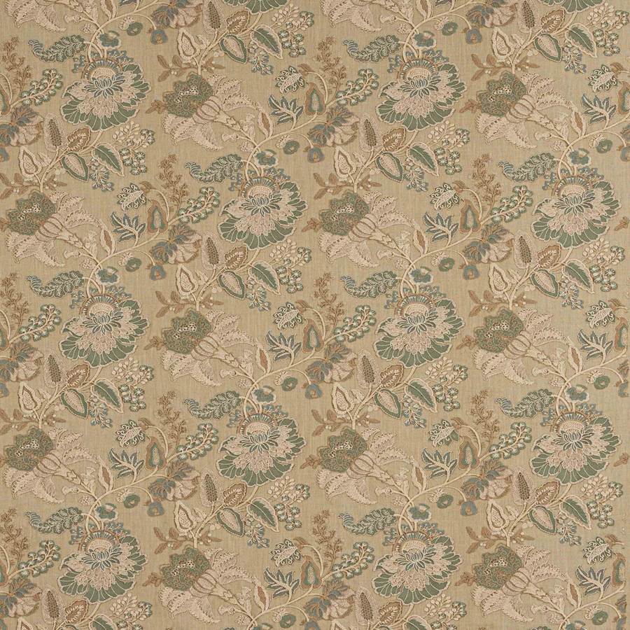Colefax and Fowler Stof Cassia Old Blue Natural