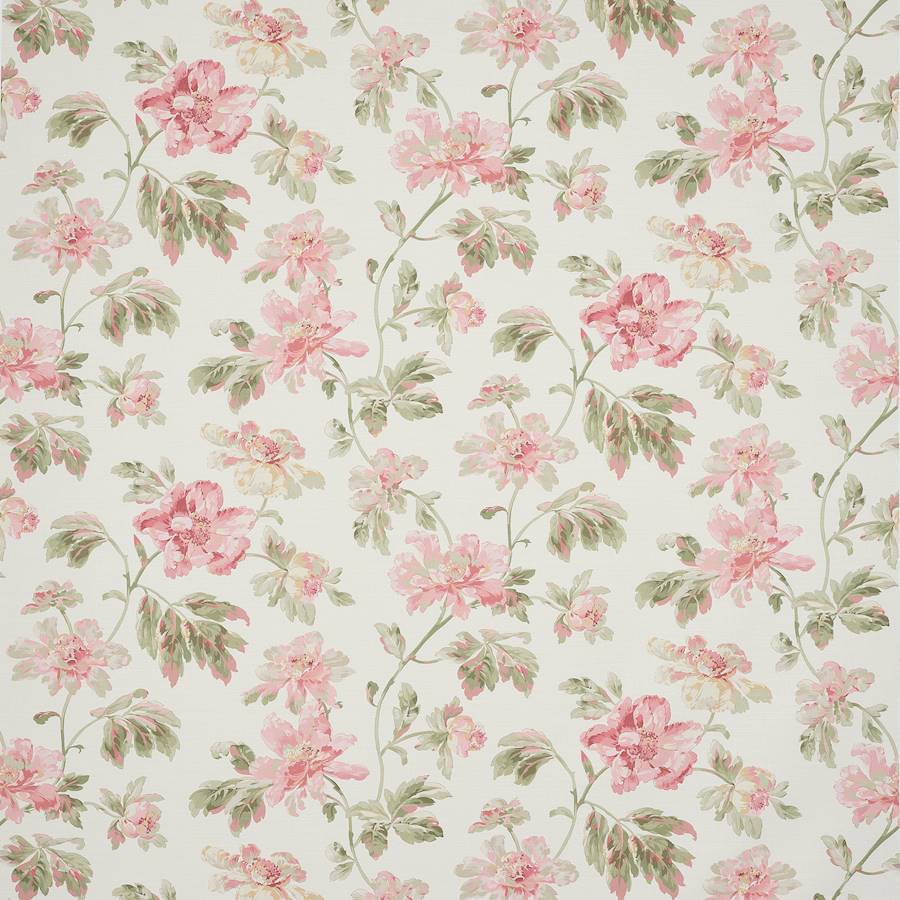 Bettina Pink/Green — Colefax & Fowler stof