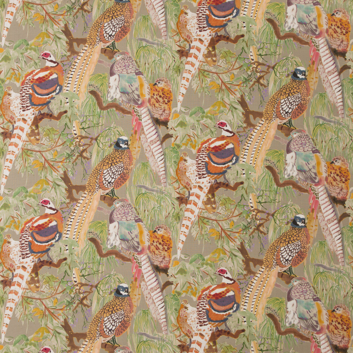 Game Birds Linen K -kangas