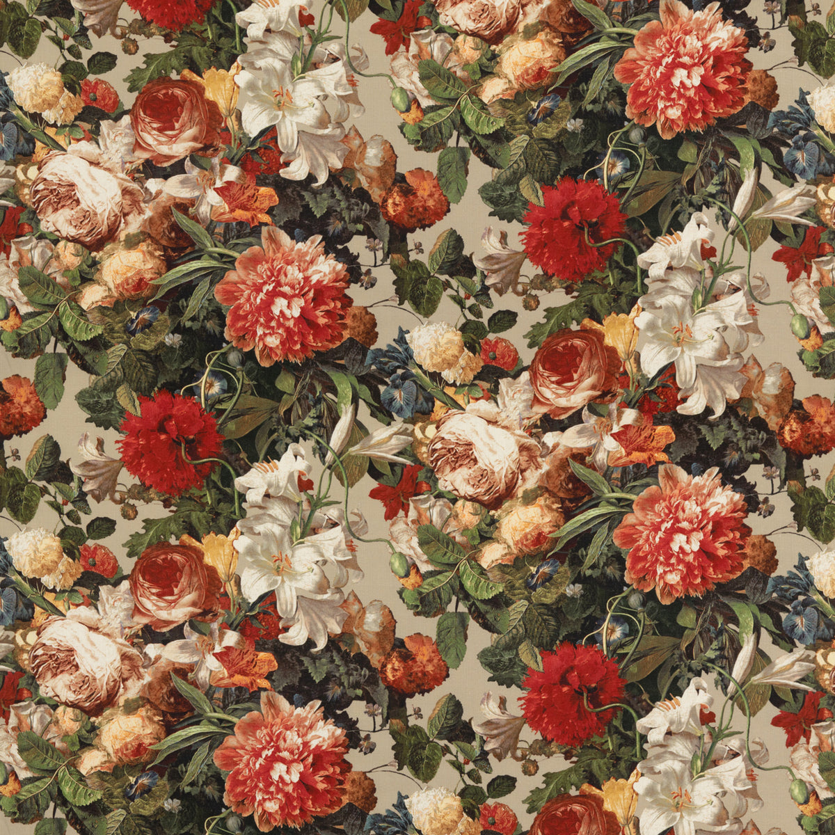 Floral Pompadour T Fabric