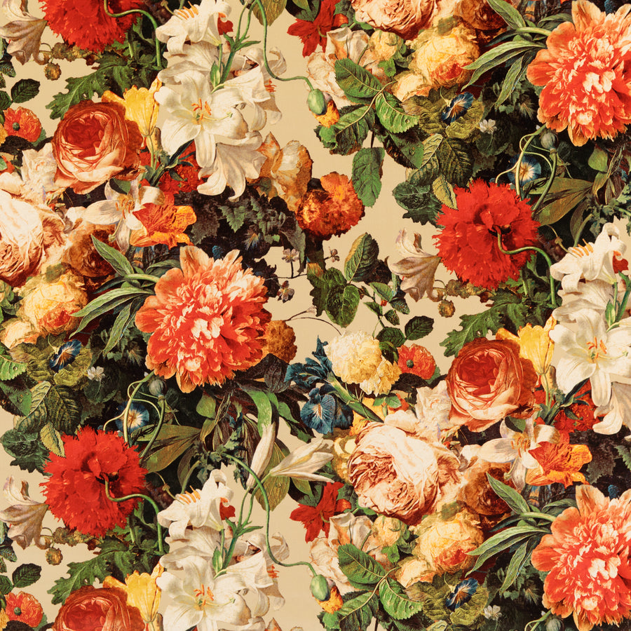 Floral Pompadour Velvet S Stoff — Mulberry Home