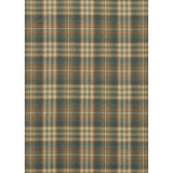 Nevis a Teal/Russet fabric