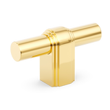 Armac Martin Gaumont T-bar handle – Polished brass, lacquered