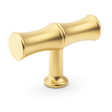 Armac Martin Grove Bamboo T-bar handle – Satin brass, lacquered