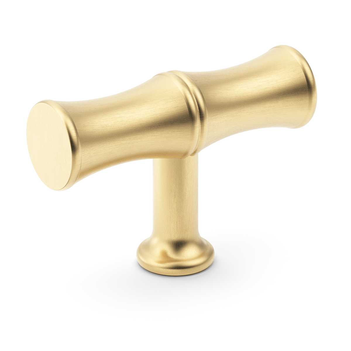 Armac Martin Grove Bamboo T-bar handle – Satin brass, unlacquered
