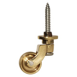 Möbelrolle Antikmessing – Klein - 20mm
