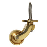 Möbelrolle Antikmessing – Groß - 30mm