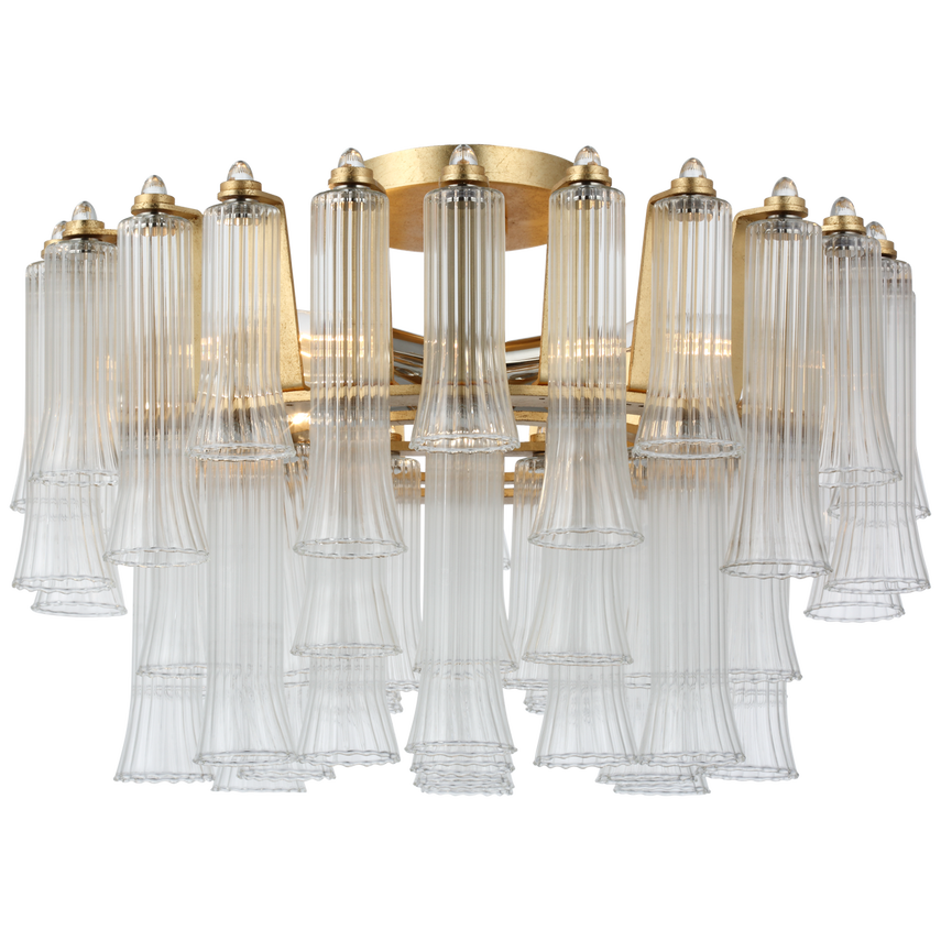 Lorelei-plafondi – Gild With Clear Glass
