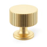 Armac Martin Leebank Schrankknopf – Satin Messing, unlackiert