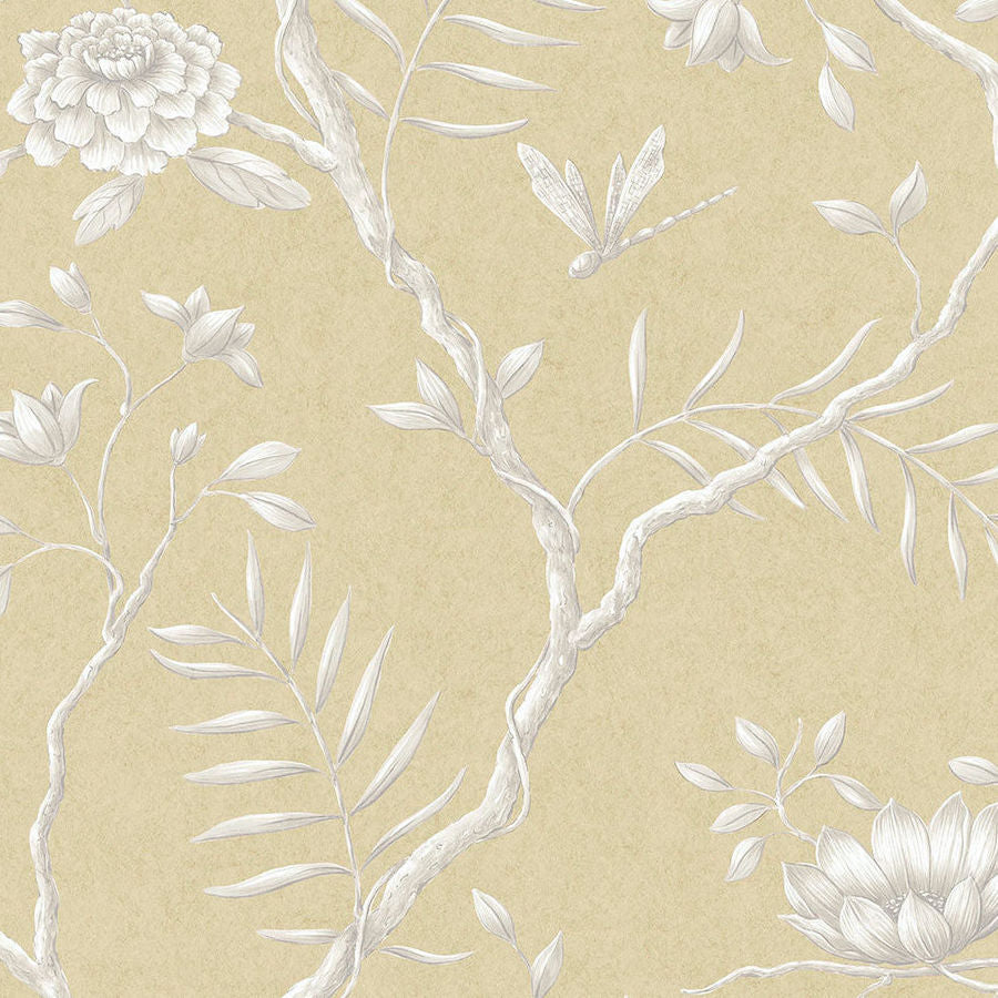 Jasper Peony Barley — Lewis & Wood wallpaper sample