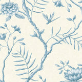 Jasper Peony China Blue — Lewis & Wood wallpaper sample