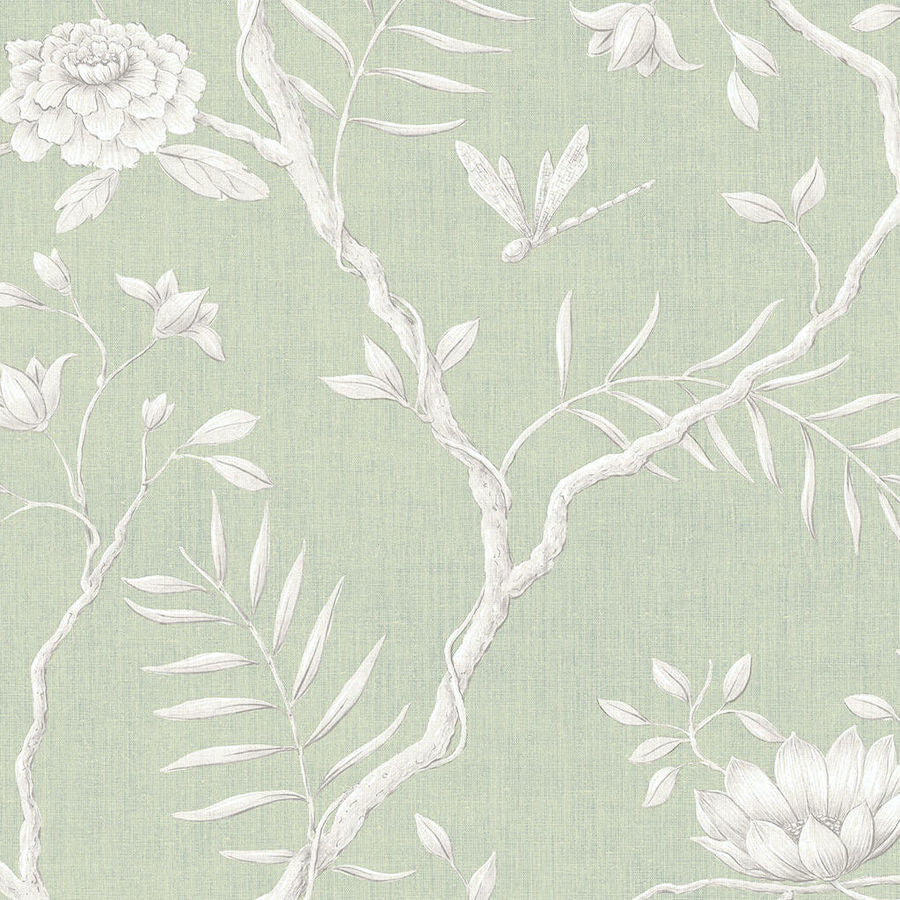 Jasper Peony Eau De Nil — Lewis & Wood wallpaper sample