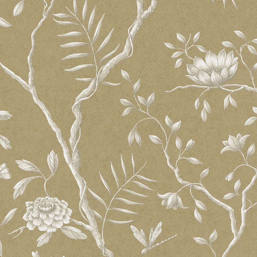 Jasper Peony Wallpaper — Lewis & Wood Metallic Pure Gold