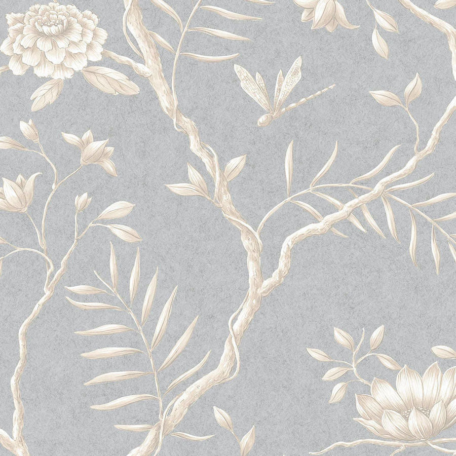 Jasper Peony Smoke — Lewis & Wood wallpaper sample