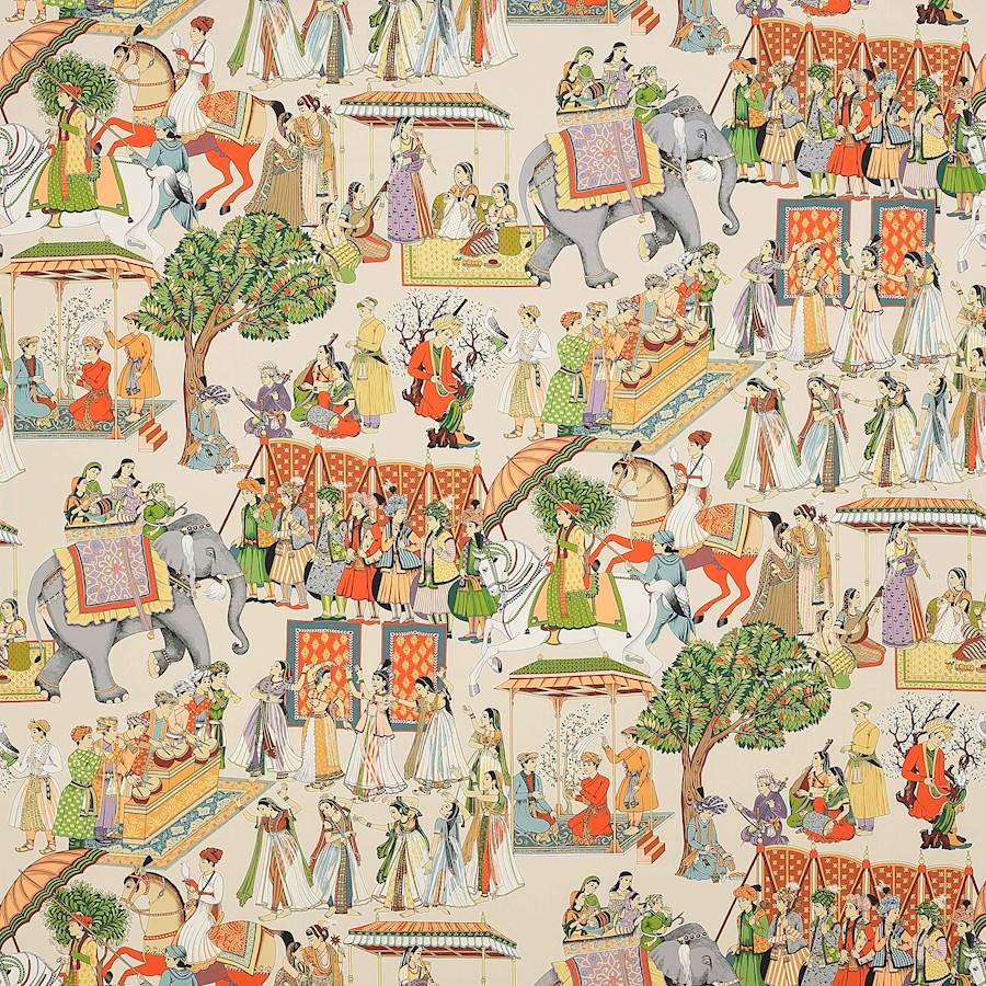 Manuel Canovas Stoff Kalinda Tangerine