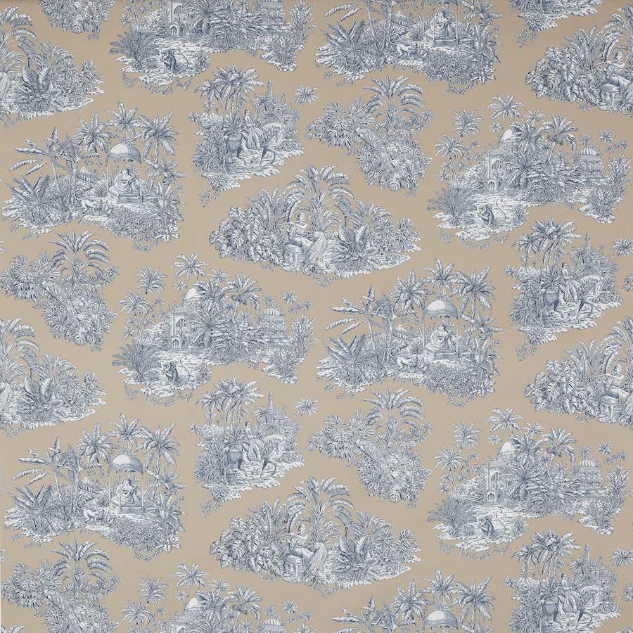 Manuel Canovas Tyg Pondichery Taupe