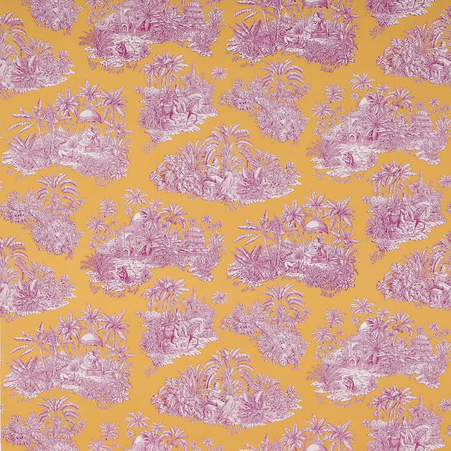 Manuel Canovas Tyg Pondichery Or