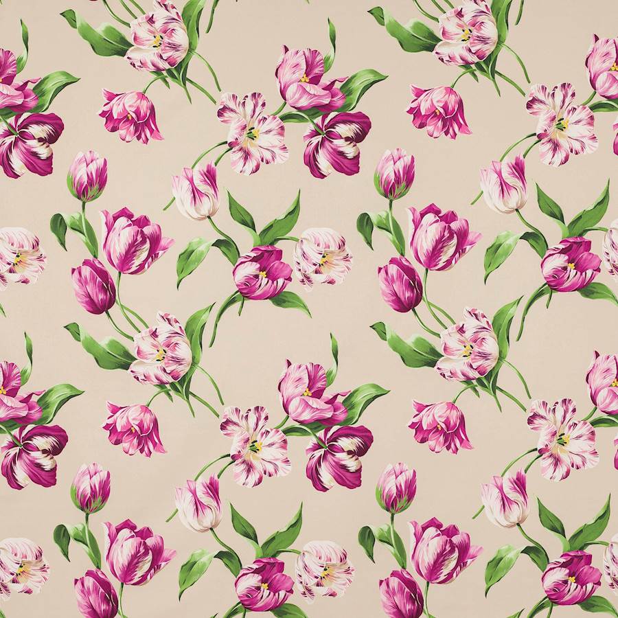 Manuel Canovas Tyg Polina Fuchsia Sable