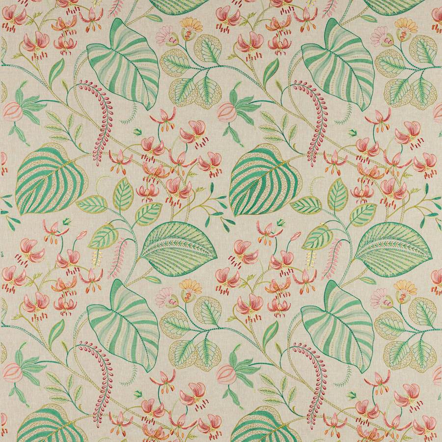 Manuel Canovas Stoff Palmaria Corail