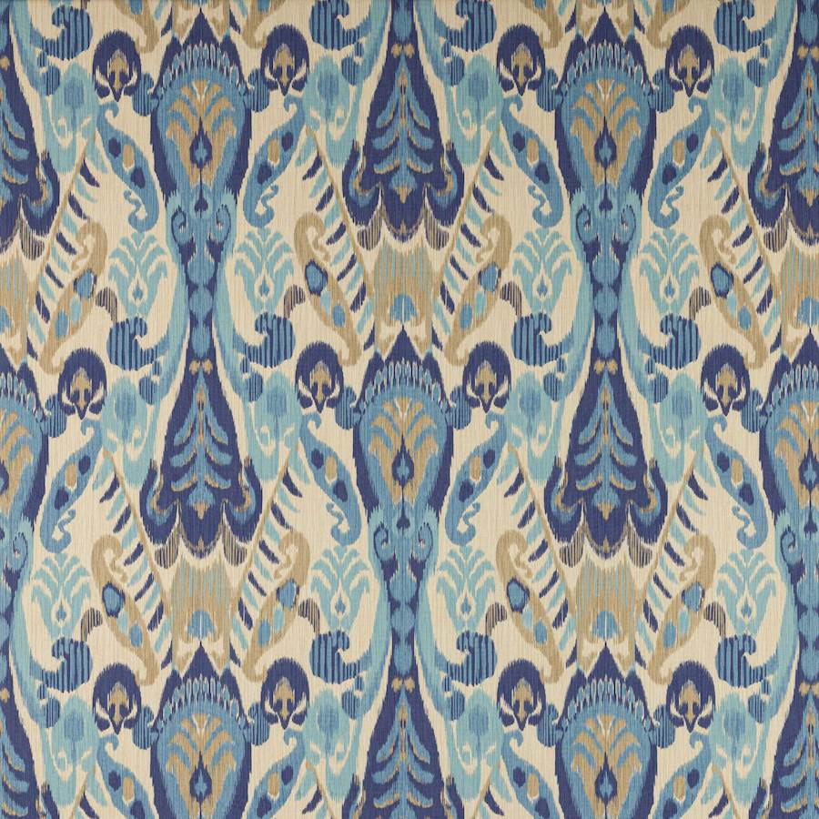 Manuel Canovas Tyg Hadi Indigo