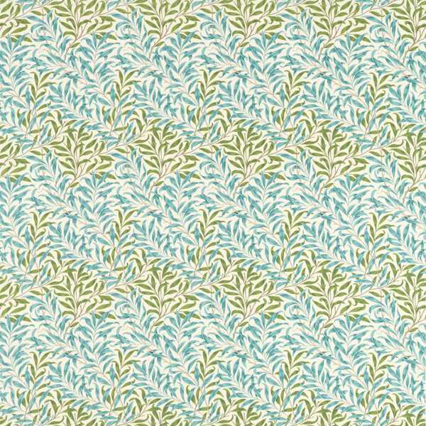 Morris and Co Fabric Willow Bough — Outdoor Performance Nettle Sky Blue