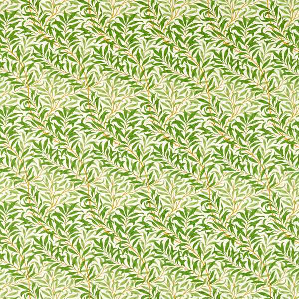Willow Bough Leaf Green — Morris & Co Stoffmuster