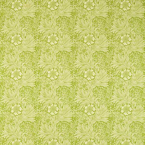 Marigold Cream Sap Green — Morris & Co Stoffmuster